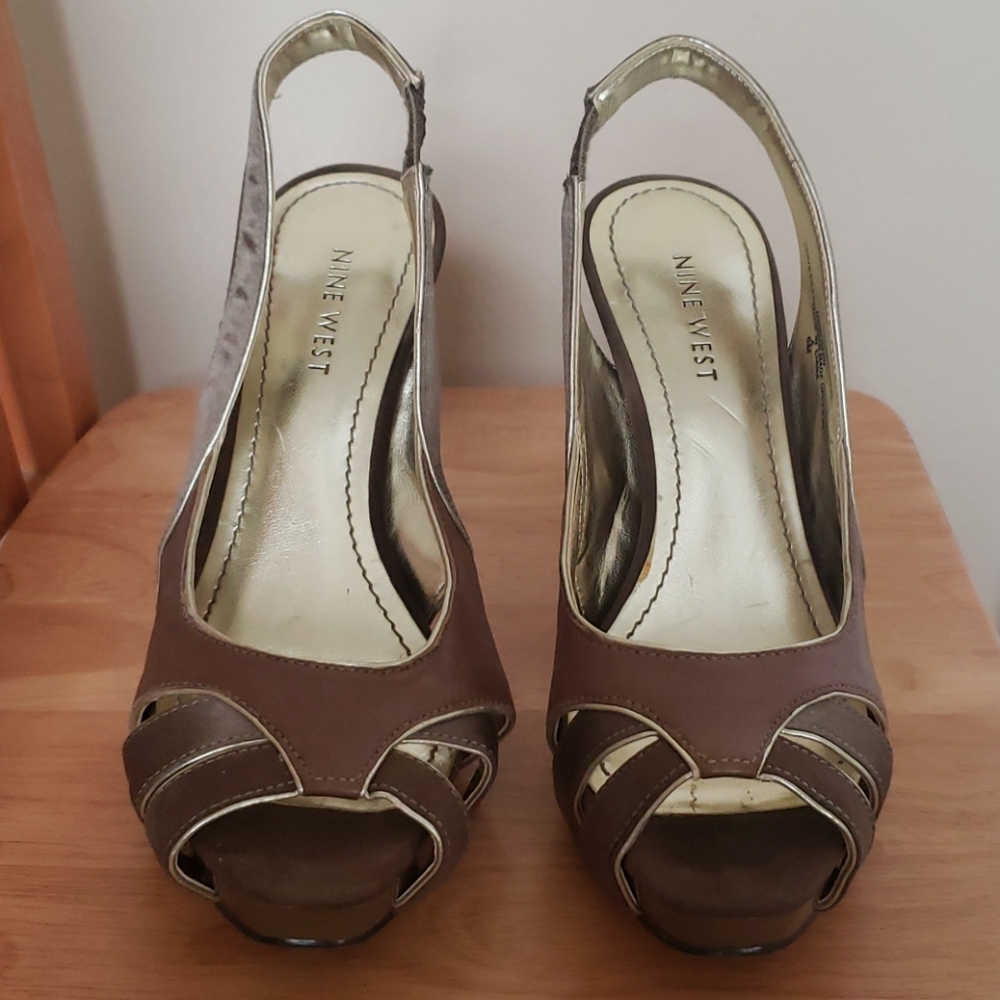 Nine West two toned Leather High Heels